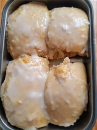 Sourdough Iced Buns